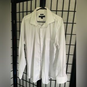 White Dress Shirt Classic Crisp Cotton